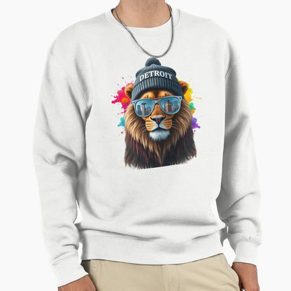 Detroit Lion Sweatshirt - Aesthetic Graphic Men Women - T-Shirt, Sweatshirt, Hoodie