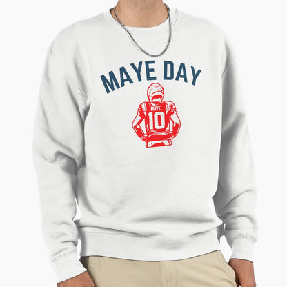 Maye Day 10 Qb Drake Maye Football Sweatshirt - Custom Art Print for Adults - T-Shirt, Sweatshirt, Hoodie