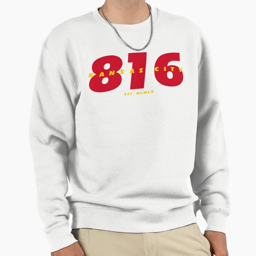 816 Kansas City Football Sweatshirt - Aesthetic Graphic Men Women - T-Shirt, Sweatshirt, Hoodie