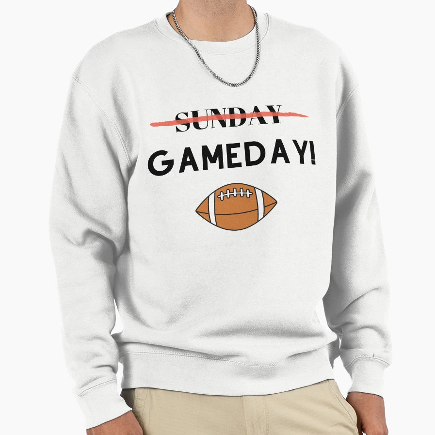 Its Gameday Football Time Sweatshirt - Fun Novelty Design for Adults - T-Shirt, Sweatshirt, Hoodie