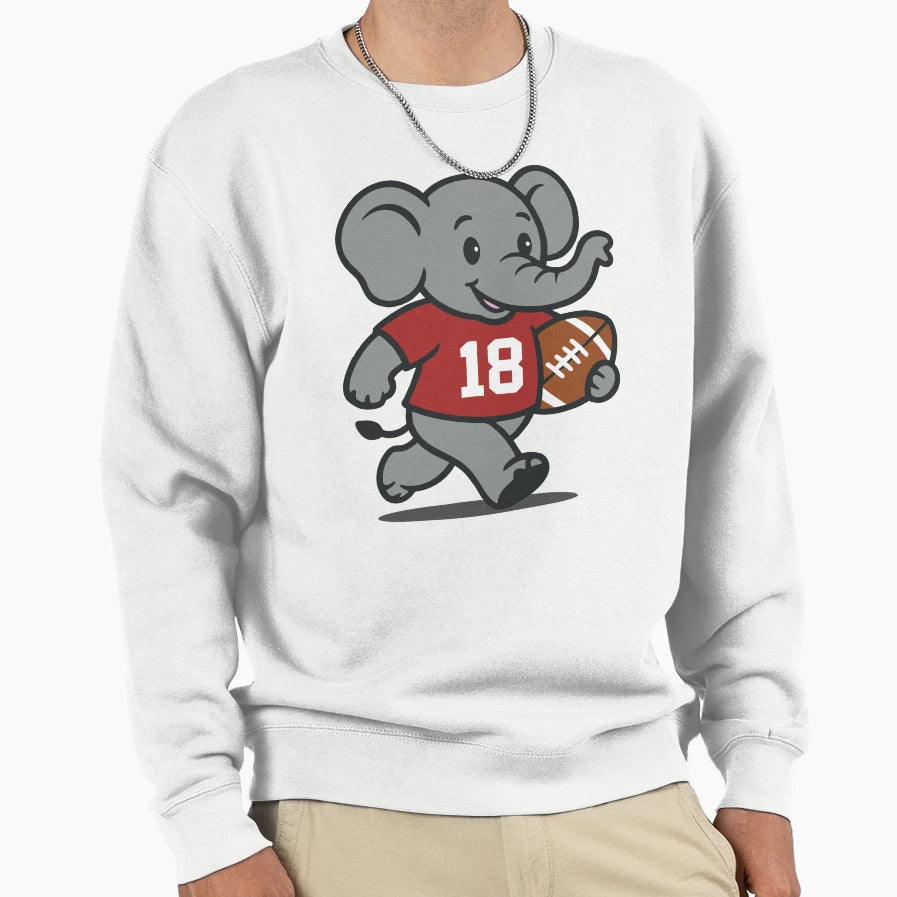 Crimson Victory Elephant Sweatshirt - Unique Graphic Men Women - T-Shirt, Sweatshirt, Hoodie