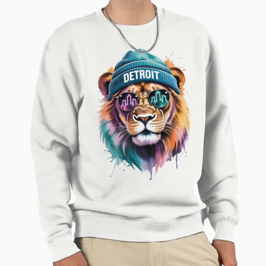 Detroit Lion Sweatshirt - Trendy Graphic Men Women - T-Shirt, Sweatshirt, Hoodie