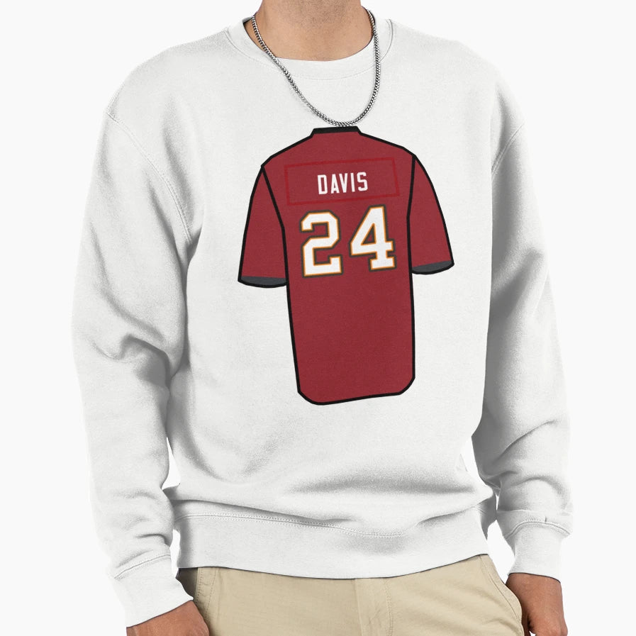 Carlton Davis Jersey Sweatshirt - Custom Art Print Unisex - T-Shirt, Sweatshirt, Hoodie