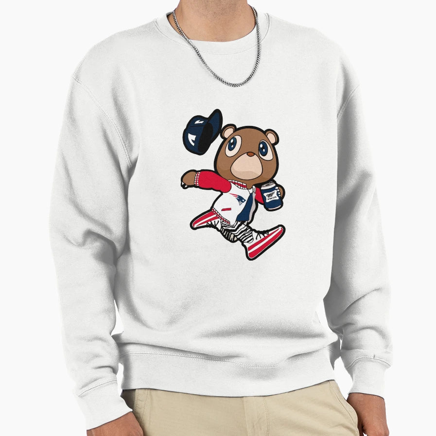Patriots Football Feat Kanye West Sweatshirt - Fun Novelty Design Unisex - T-Shirt, Sweatshirt, Hoodie
