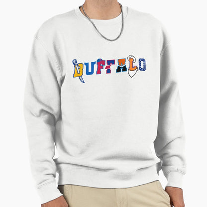 Buffalo Sports Word Mark Sweatshirt - Fun Novelty Design for Adults - T-Shirt, Sweatshirt, Hoodie