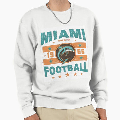 Miami Dolphins Sweatshirt - Graphic Print Unisex - T-Shirt, Sweatshirt, Hoodie