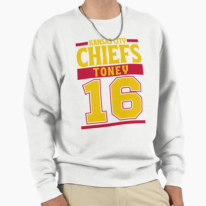 Kansas City Chiefs Toney 16 Sweatshirt - Trendy Graphic for Adults - T-Shirt, Sweatshirt, Hoodie