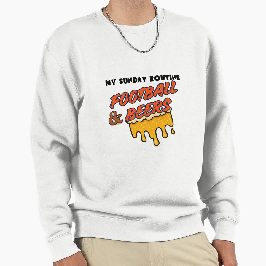 Denver Broncos Sunday Routine Sweatshirt - Unique Graphic for Adults - T-Shirt, Sweatshirt, Hoodie