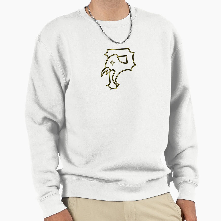 Steel City Symbol Black N Gold Lined Sweatshirt - Graphic Print Unisex - T-Shirt, Sweatshirt, Hoodie