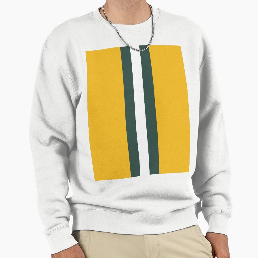 American Football Stripes Green Sweatshirt - Streetwear Style Men Women - T-Shirt, Sweatshirt, Hoodie