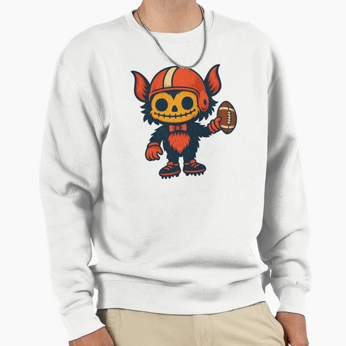 Creepy Football Monster Sweatshirt - Casual Everyday Wear for Adults - T-Shirt, Sweatshirt, Hoodie