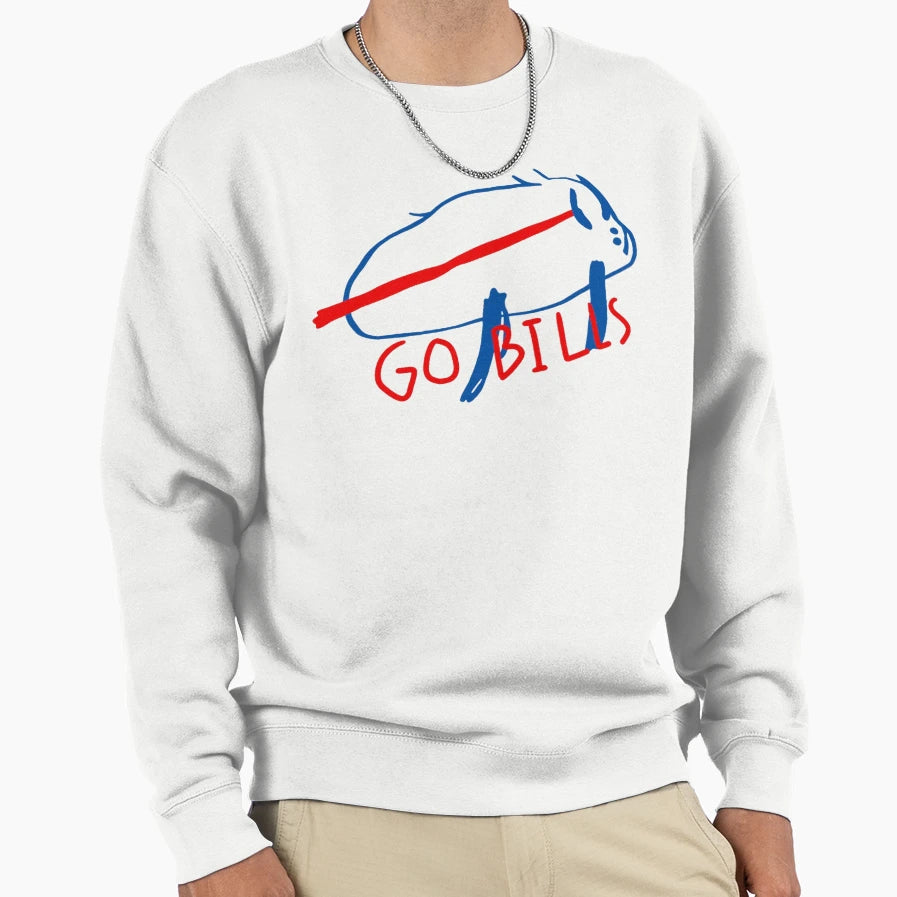 Drawing Go Bills T-Shirt - Minimalist Print Unisex - T-Shirt, Sweatshirt, Hoodie