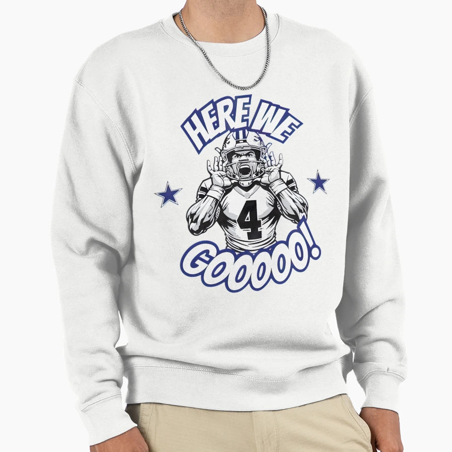 Gooo Football Fan Art Sweatshirt - Trendy Graphic Men Women - T-Shirt, Sweatshirt, Hoodie