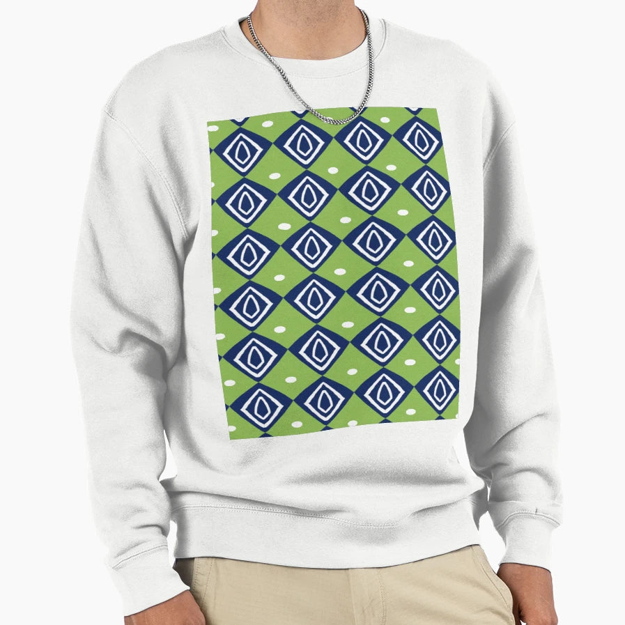 Green And Blue Sweatshirt - Casual Everyday Wear Men Women - T-Shirt, Sweatshirt, Hoodie