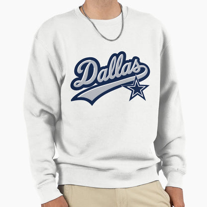 Dallas Script Logo Star Sweatshirt - Graphic Print Unisex - T-Shirt, Sweatshirt, Hoodie
