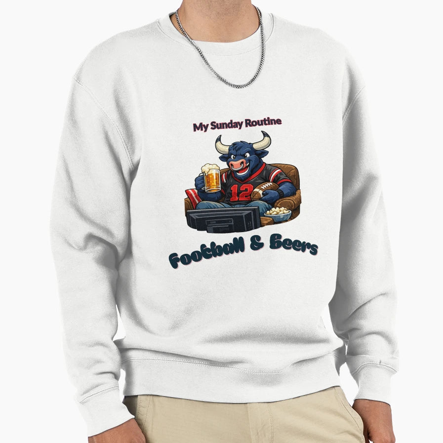 Houston Texans Sunday Routine Football T-Shirt - Streetwear Style Unisex - T-Shirt, Sweatshirt, Hoodie