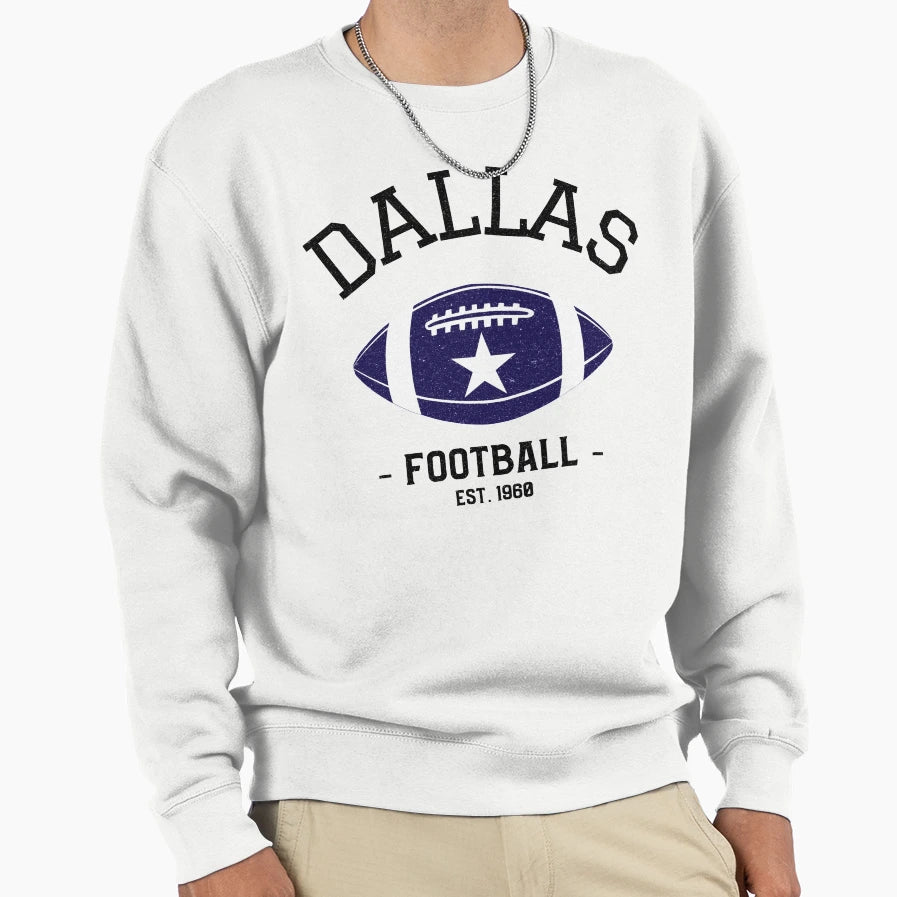 Dallas Football Sports Team Gift T-Shirt - Custom Art Print for Adults - T-Shirt, Sweatshirt, Hoodie