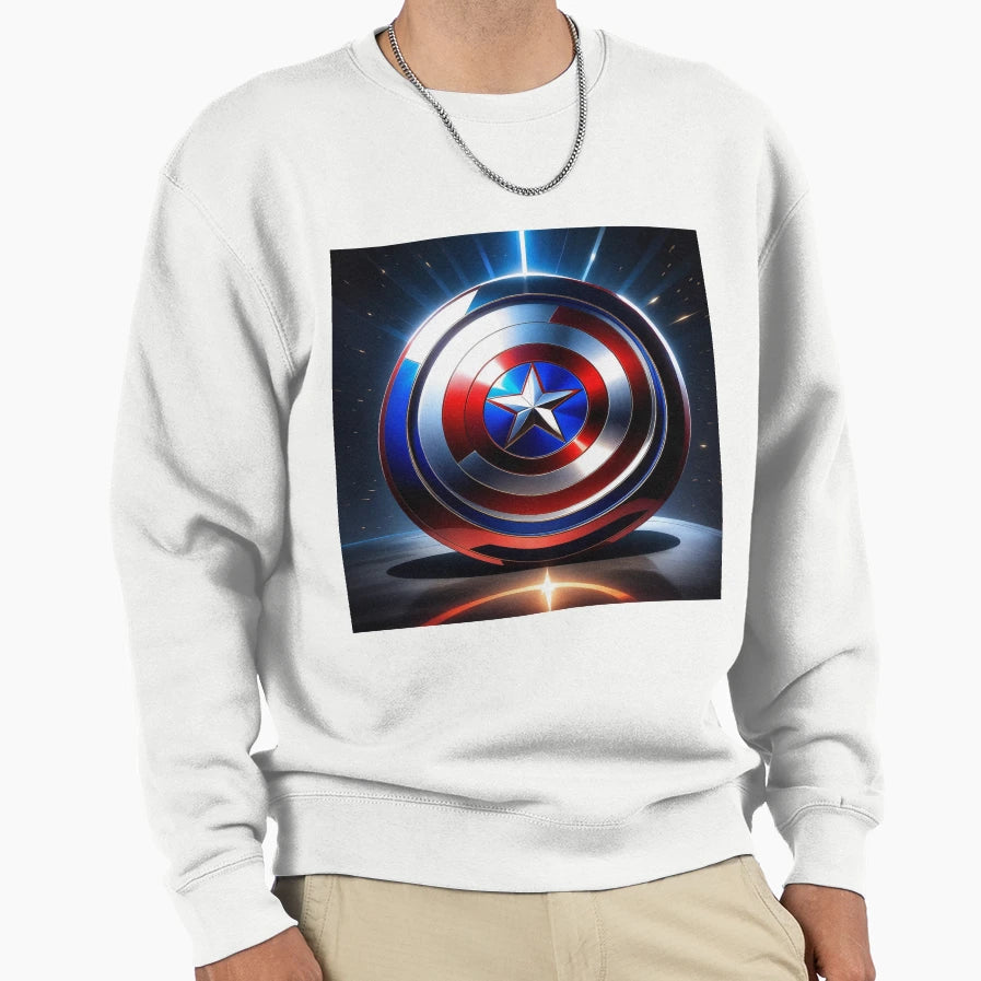 America Shield Sweatshirt - Aesthetic Graphic Unisex - T-Shirt, Sweatshirt, Hoodie