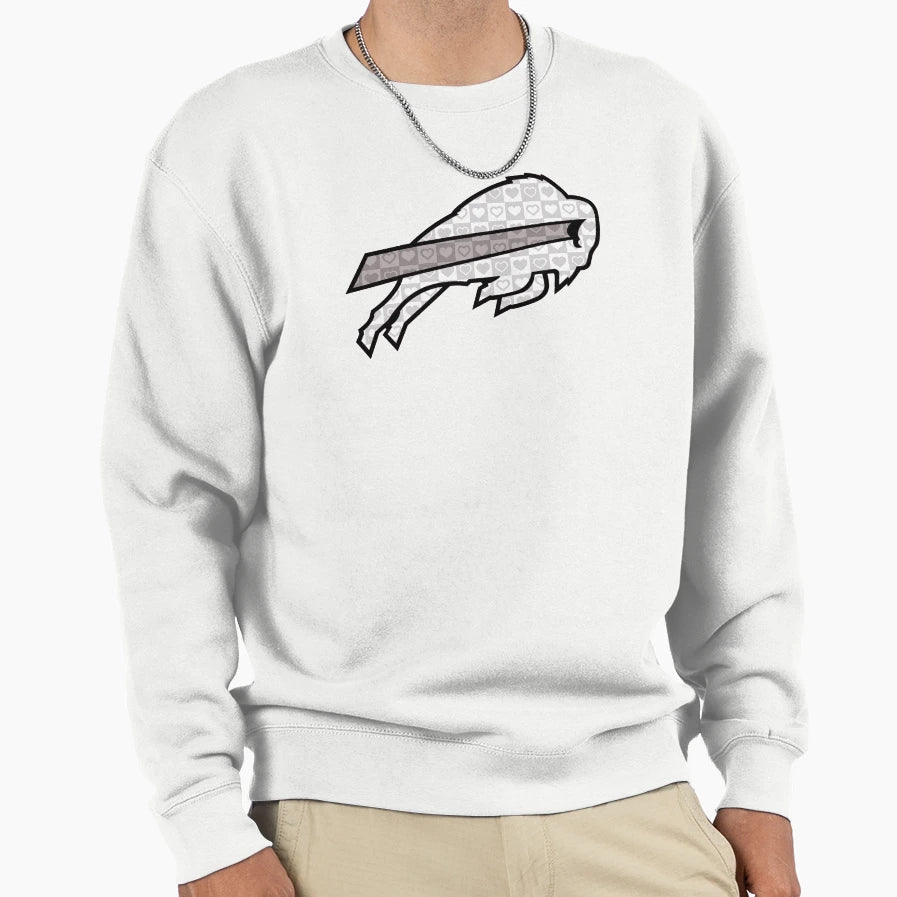 B Mafia Buffalove Wh Gy Sweatshirt - Trendy Graphic for Adults - T-Shirt, Sweatshirt, Hoodie