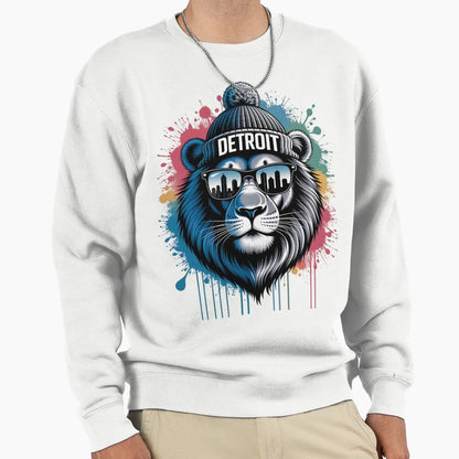 Detroit Lion Sweatshirt - Novelty Apparel Unisex - T-Shirt, Sweatshirt, Hoodie