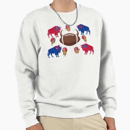 Buffalo New York Football Sweatshirt - Fun Novelty Design for Adults - T-Shirt, Sweatshirt, Hoodie