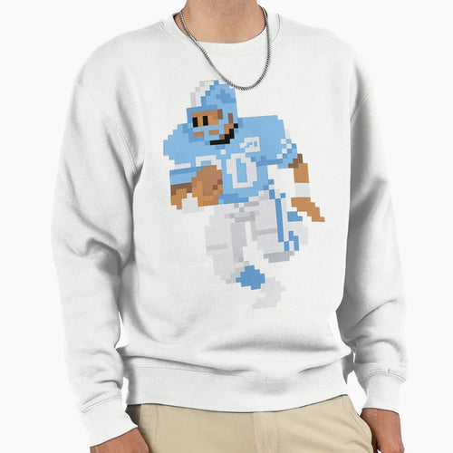 8 Bit Football Legend Detroit Pixel Art Sweatshirt - Novelty Apparel Unisex - T-Shirt, Sweatshirt, Hoodie