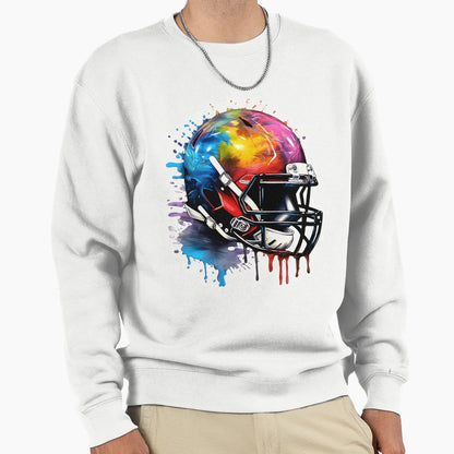 Football Helmet Sweatshirt - Trendy Graphic for Adults - T-Shirt, Sweatshirt, Hoodie