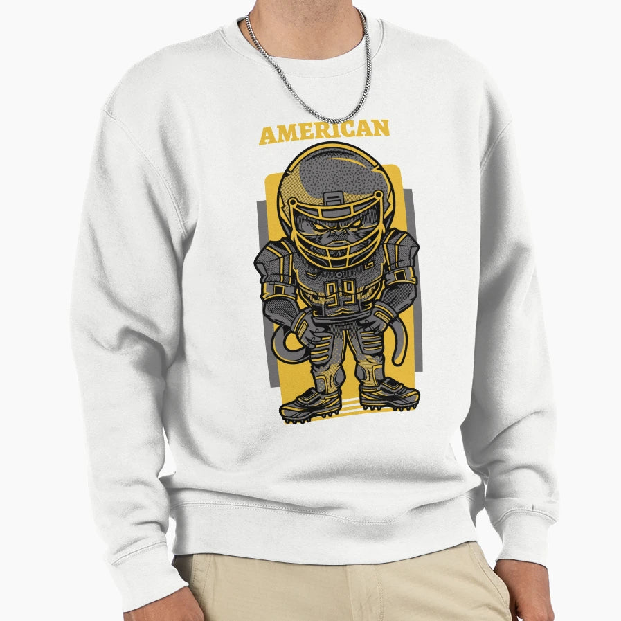 American Football Sweatshirt - Casual Everyday Wear for Adults - T-Shirt, Sweatshirt, Hoodie