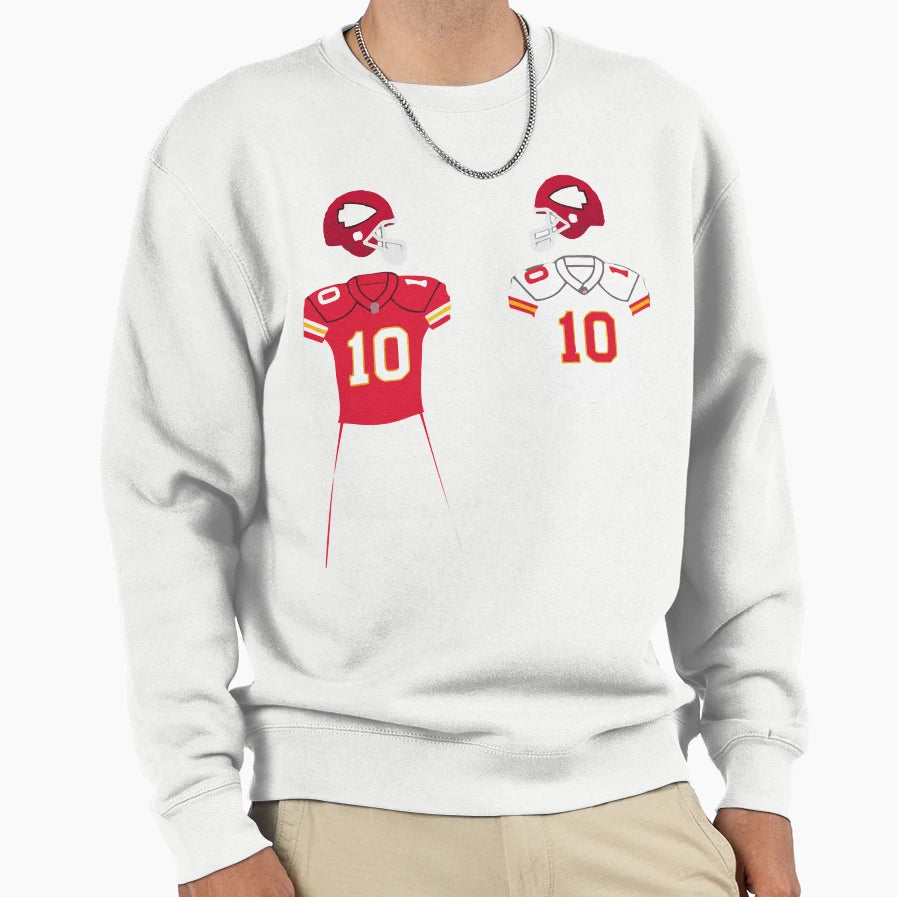 Current Uniform Is White And Red Sweatshirt - Streetwear Style for Adults - T-Shirt, Sweatshirt, Hoodie