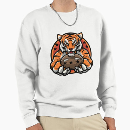 American Football Tiger Sweatshirt - Casual Everyday Wear for Adults - T-Shirt, Sweatshirt, Hoodie