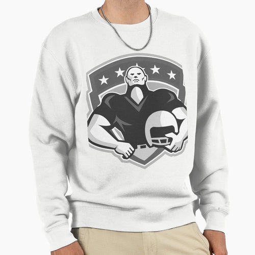 American Football Player Helmet Sweatshirt - Aesthetic Graphic Men Women - T-Shirt, Sweatshirt, Hoodie