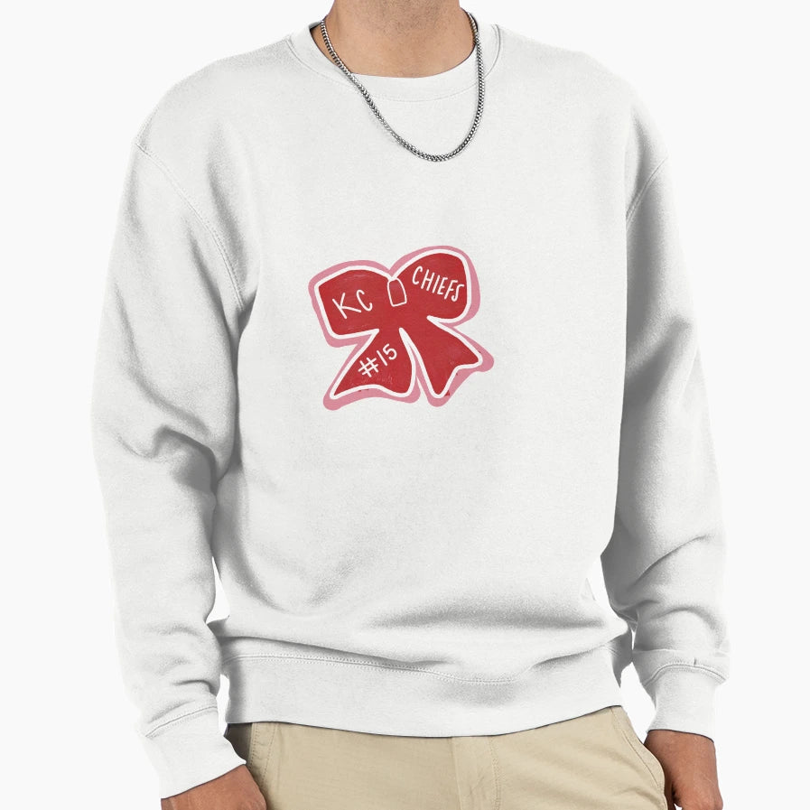 Chiefs Bow Sweatshirt - Streetwear Style for Adults - T-Shirt, Sweatshirt, Hoodie