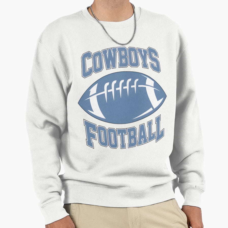 Cowboys Football Sketch Sweatshirt - Graphic Print for Adults - T-Shirt, Sweatshirt, Hoodie