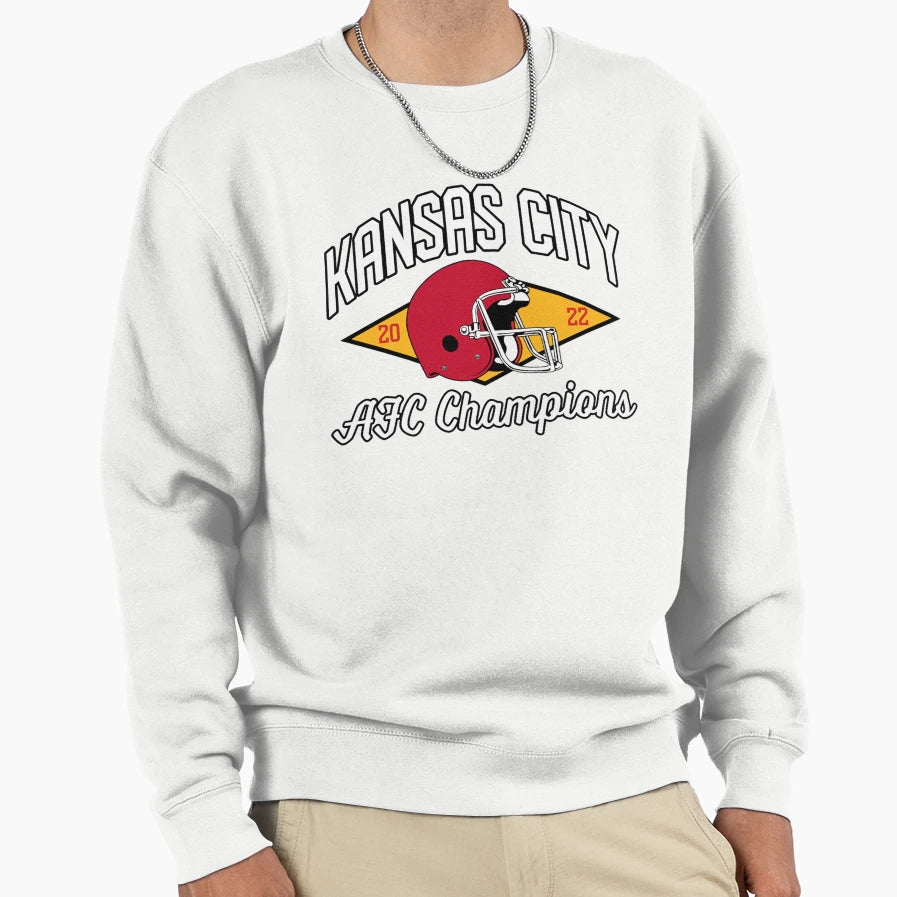 Kansas City Chiefs Afc Champions Sweatshirt - Novelty Apparel Unisex - T-Shirt, Sweatshirt, Hoodie