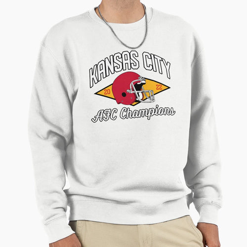 Kansas City Chiefs Afc Champions Sweatshirt - Novelty Apparel Unisex - T-Shirt, Sweatshirt, Hoodie