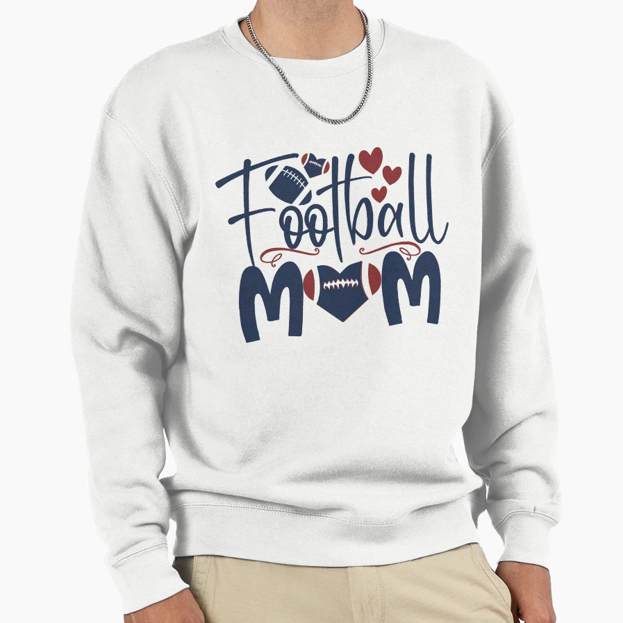 Football Mom Sweatshirt - Casual Everyday Wear for Adults - T-Shirt, Sweatshirt, Hoodie