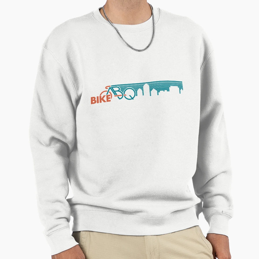 Bikeabq Skyline Sweatshirt - Aesthetic Graphic Unisex - T-Shirt, Sweatshirt, Hoodie