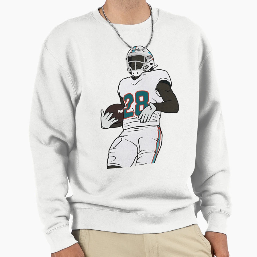 Devon Achane Speed Burst Sweatshirt - Fun Novelty Design Men Women - T-Shirt, Sweatshirt, Hoodie