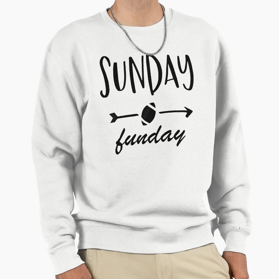 Sunday Funday Football Sport T-Shirt - Casual Everyday Wear for Adults - T-Shirt, Sweatshirt, Hoodie