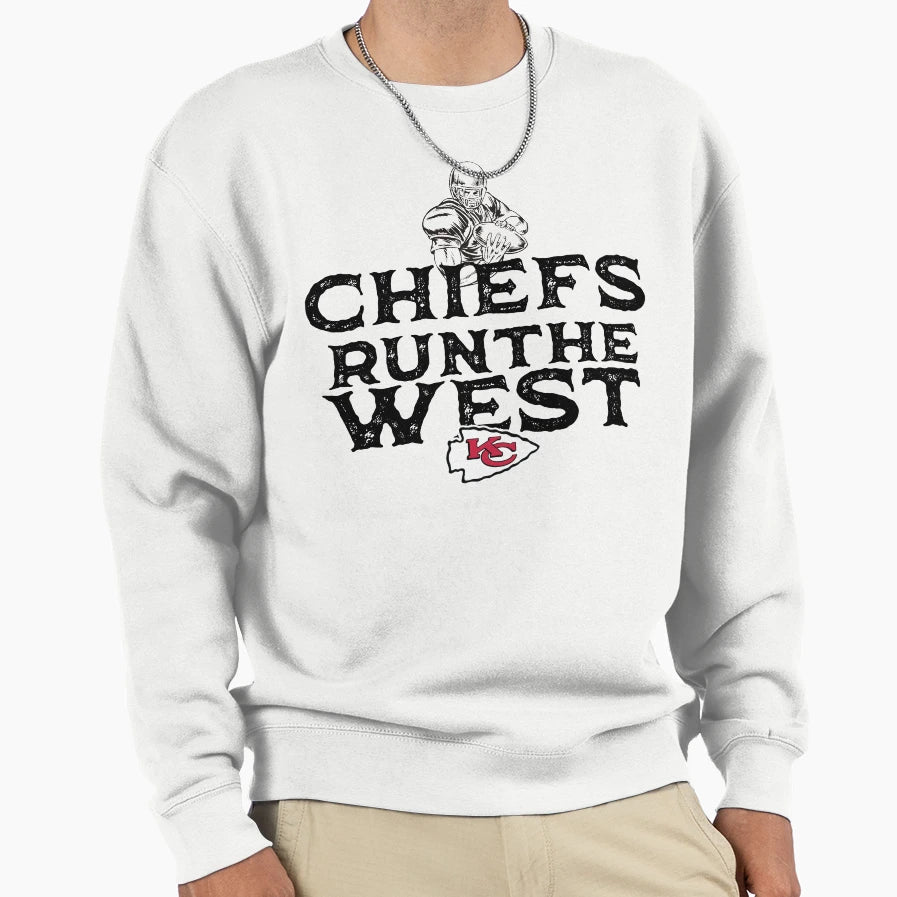 Chiefs Run West Sweatshirt - Aesthetic Graphic Unisex - T-Shirt, Sweatshirt, Hoodie