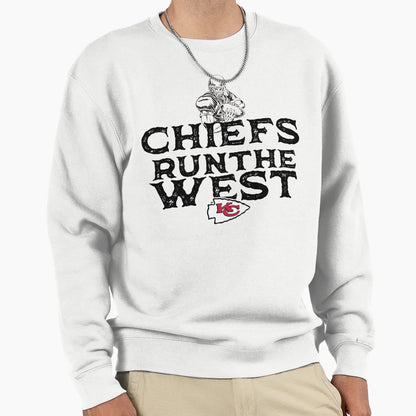 Chiefs Run West Sweatshirt - Aesthetic Graphic Unisex - T-Shirt, Sweatshirt, Hoodie