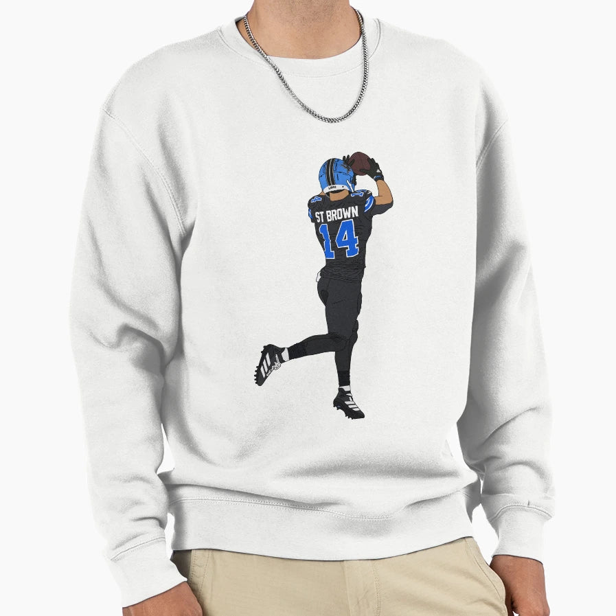 Amon Ra St Brown Sweatshirt - Unique Graphic Men Women - T-Shirt, Sweatshirt, Hoodie