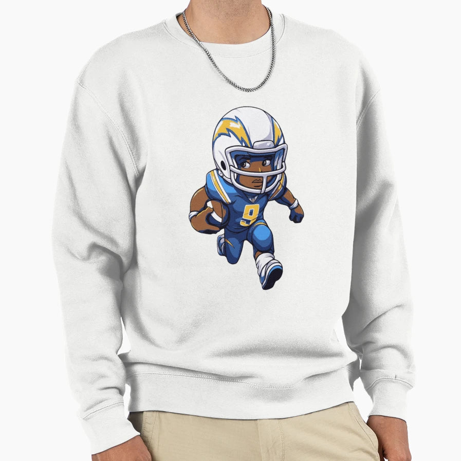 Football Sprinter Sweatshirt - Minimalist Print for Adults - T-Shirt, Sweatshirt, Hoodie
