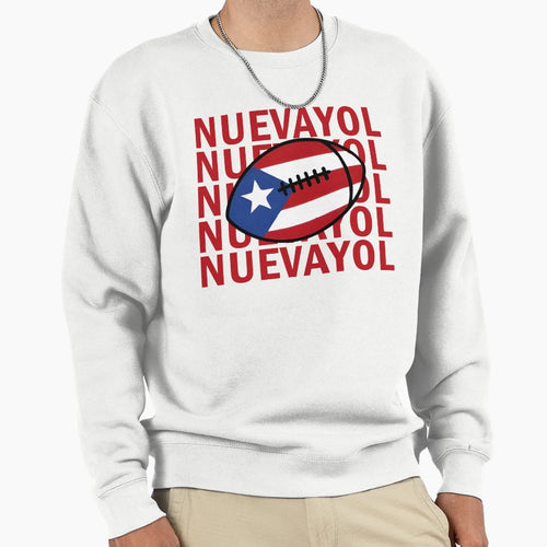 Nuevayol Puerto Rican Football Sweatshirt - Custom Art Print for Adults - T-Shirt, Sweatshirt, Hoodie