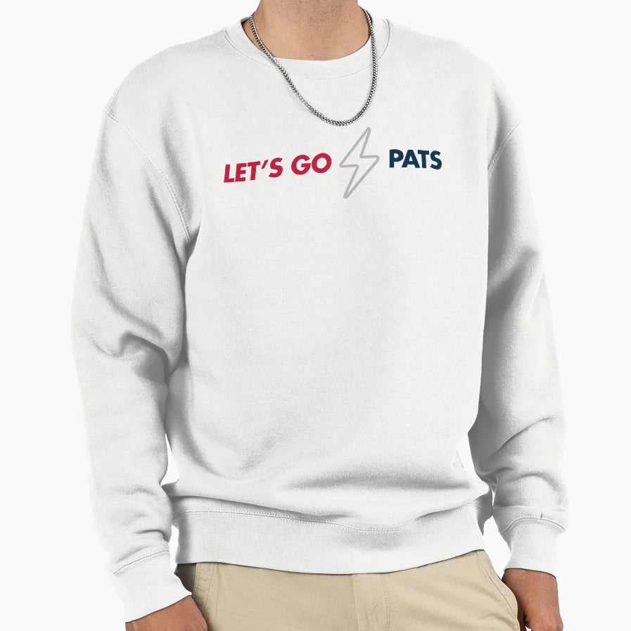Lets Go Pats Game Day College Football Sweatshirt - Trendy Graphic Unisex - T-Shirt, Sweatshirt, Hoodie
