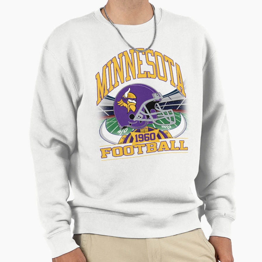 Minnesota Football Gridiron Sweatshirt - Fun Novelty Design for Adults - T-Shirt, Sweatshirt, Hoodie