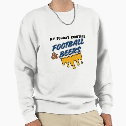 Colts My Sunday Routine Football Sweatshirt - Minimalist Print for Adults - T-Shirt, Sweatshirt, Hoodie