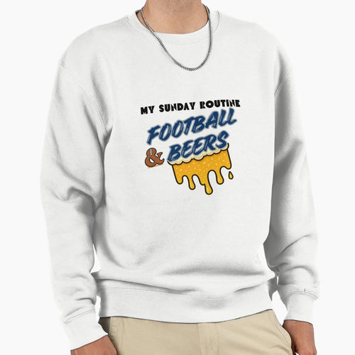 Colts My Sunday Routine Football Sweatshirt - Minimalist Print for Adults - T-Shirt, Sweatshirt, Hoodie