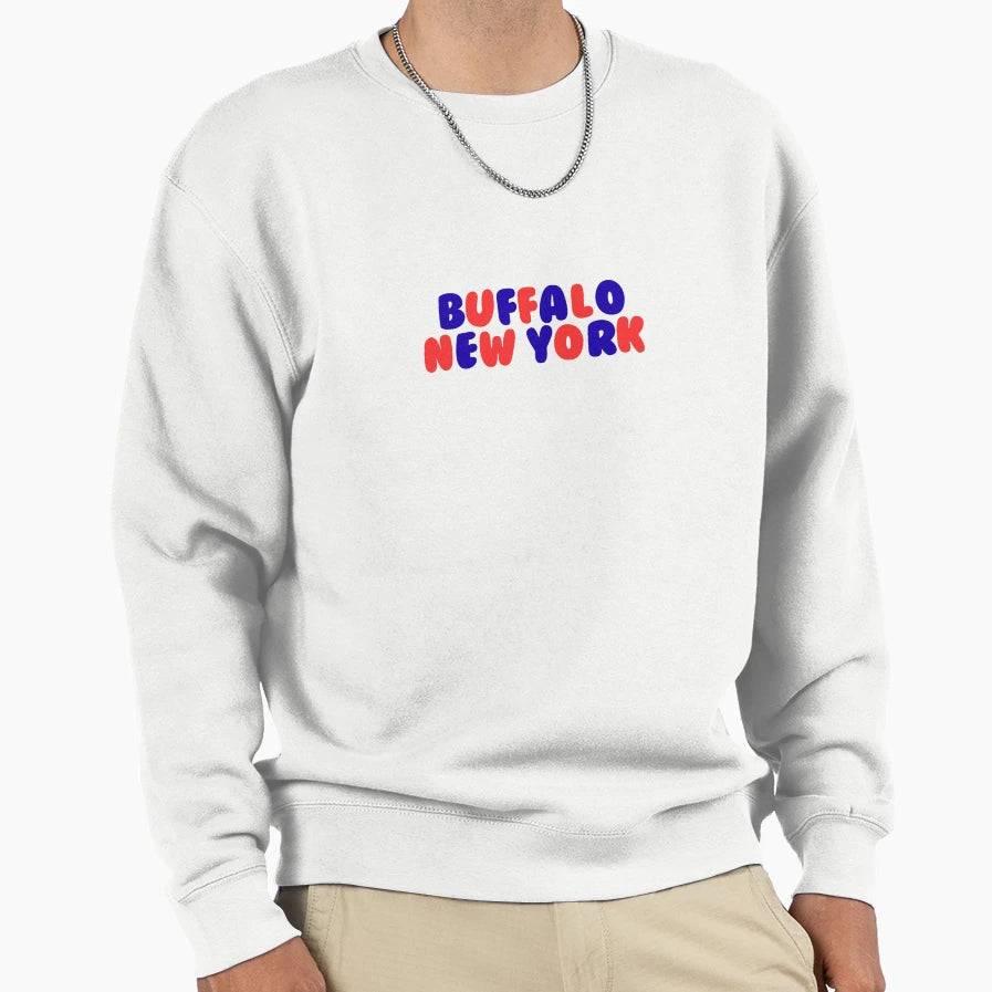 Buffalo New York Sweatshirt - Custom Art Print Men Women - T-Shirt, Sweatshirt, Hoodie