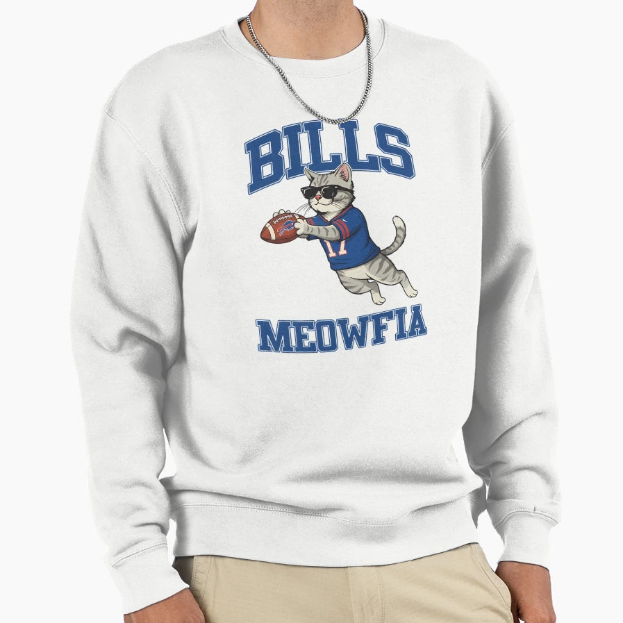 Cat Lovers Buffalo Bills Sweatshirt - Novelty Apparel Men Women - T-Shirt, Sweatshirt, Hoodie